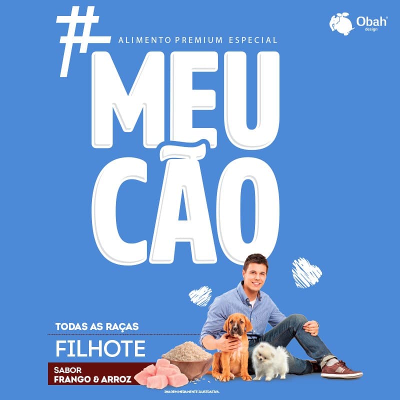 Ração Meu Cão Filhote Frango e Arroz 10kg ( Ração Premium )