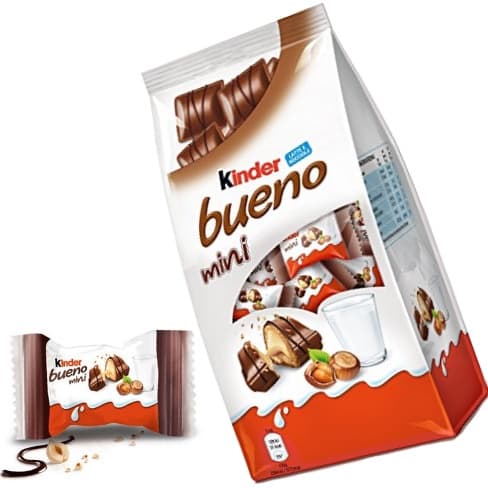 Kinder Bueno Mini - Bombons Kinder Bueno - Importado da Alemanha - 108g