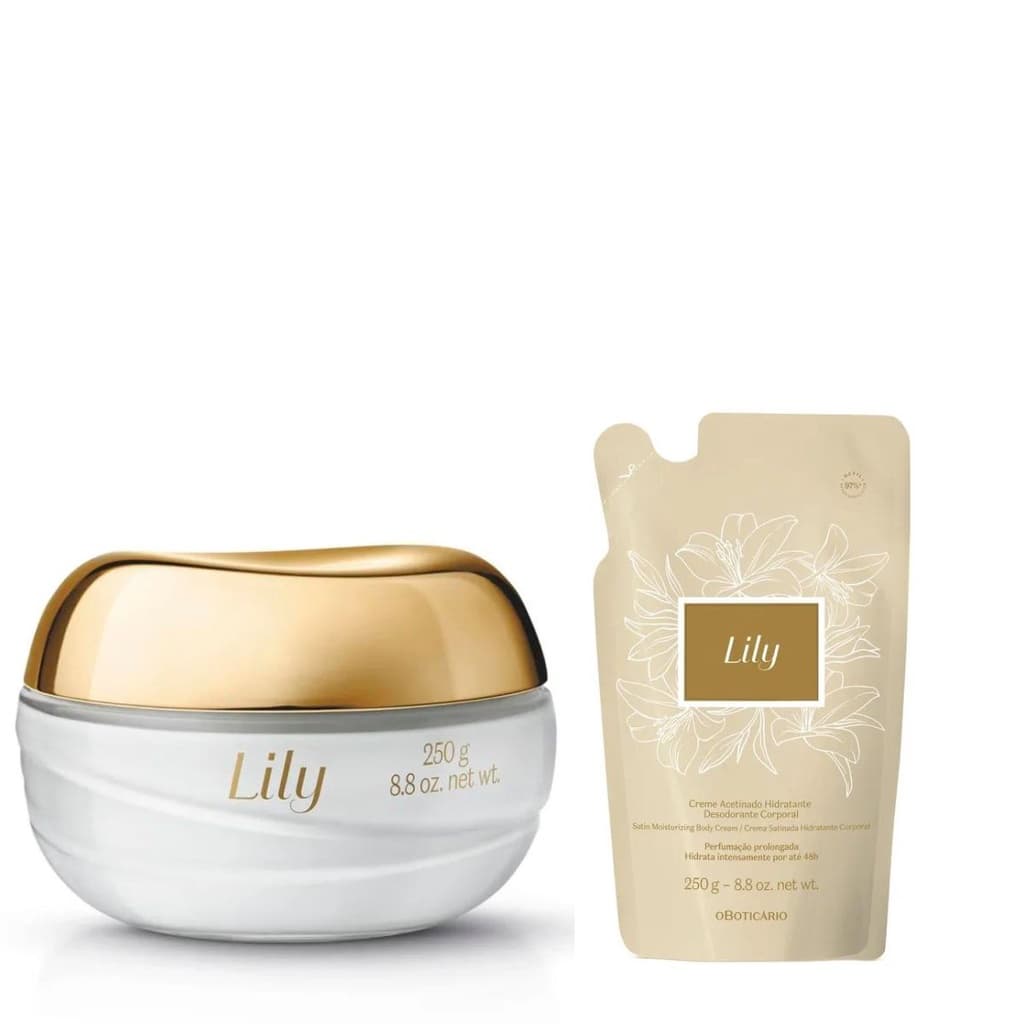 Hidratante Lily 250g Ou Refil Hidratante 250g (Escolha ) - O Boticário