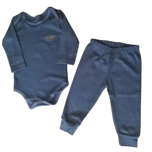 kit Bebê Body Manga Longa e Mijão Menino Algodão Roupa para bebê menino - enxoval de bebê