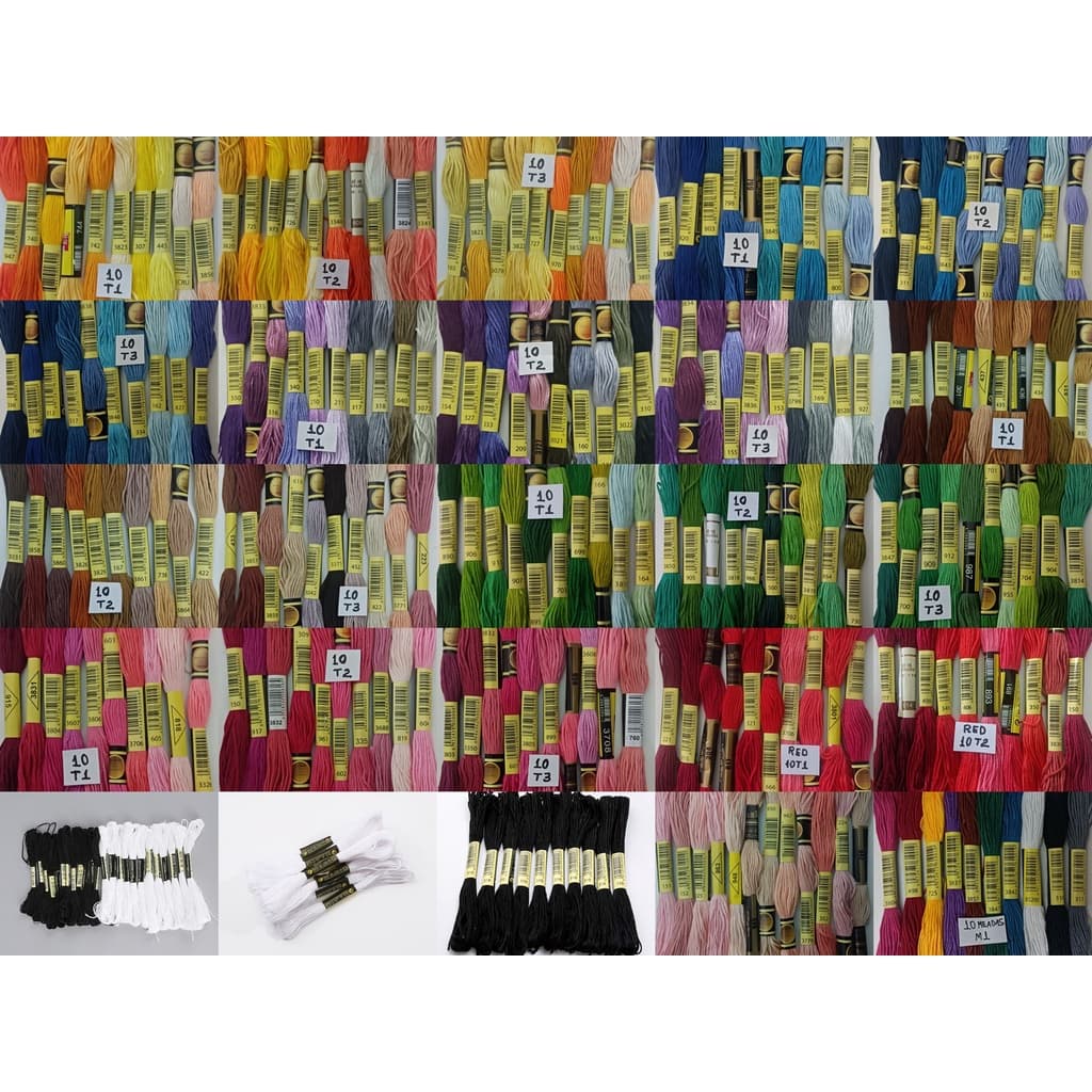 kit 110 linha meadas para bordar ponto cruz pode escolher kit, repetir, informar no chat