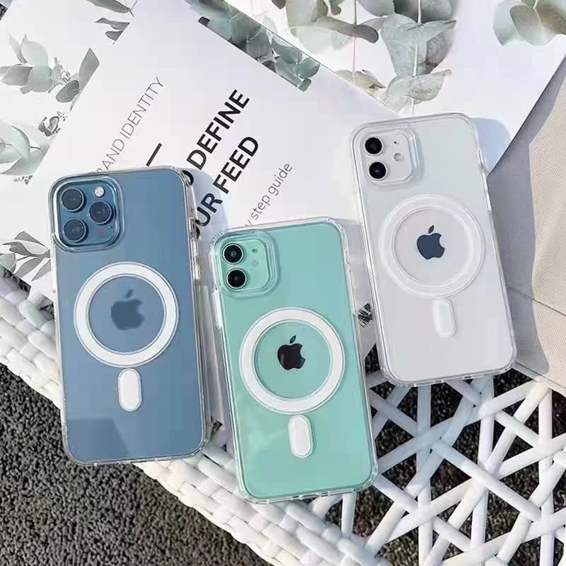Capa Magnética Premium Para Carregador Sem Fio Magsafe Iphone 11 12 13 14 15 Xr X Xs 7 8