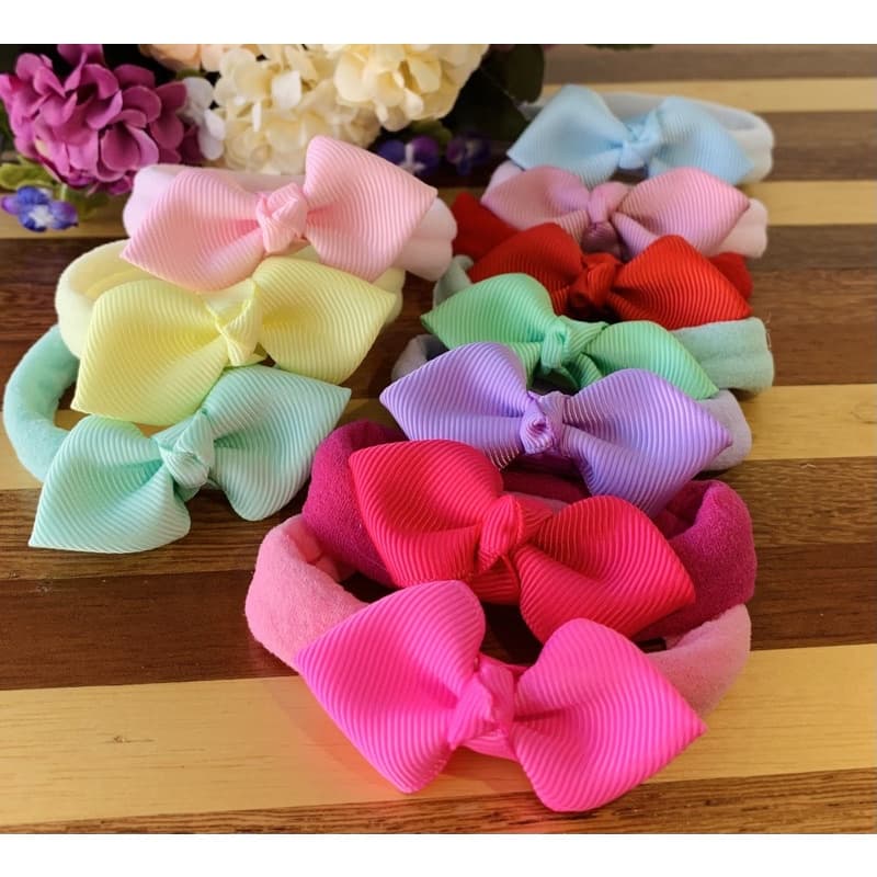 Kit 10 Laços LUXO para bebe faixa Tiara  RN 0 a 2 Anos ! Enxoval bebê menina Roupinhas acessórios bebe