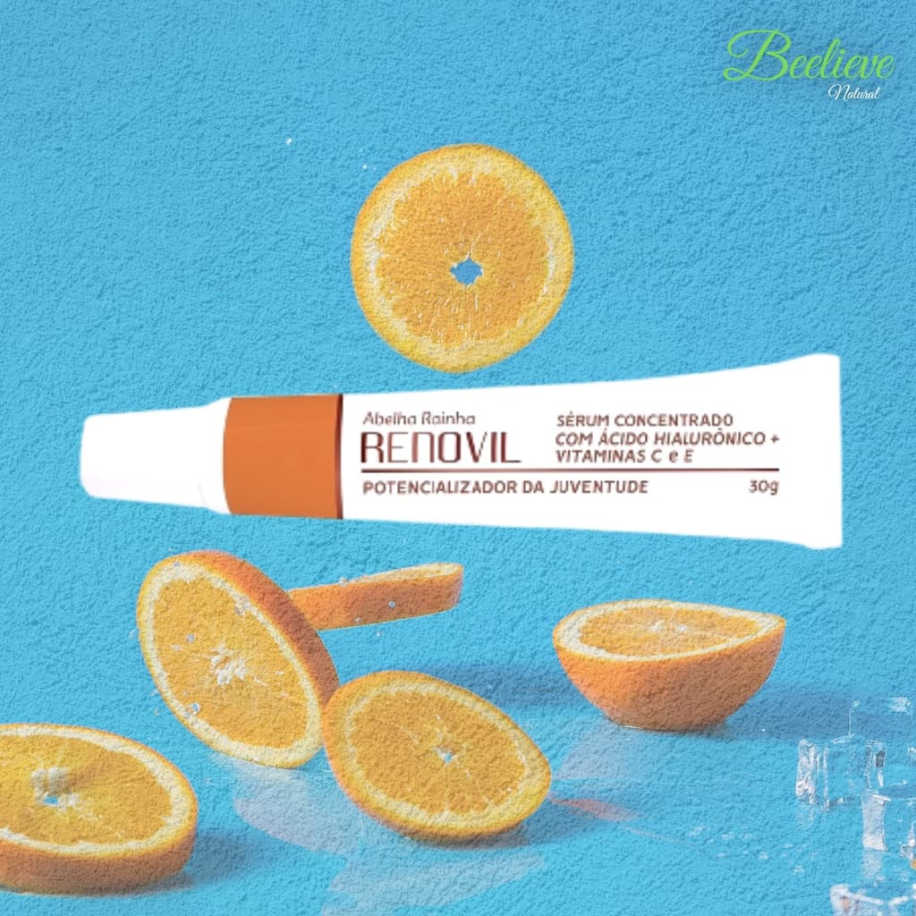 Sérum Concentrado Com Ácido Hialurônico E Vitamina C e E 30g Renovil C Abelha Rainha