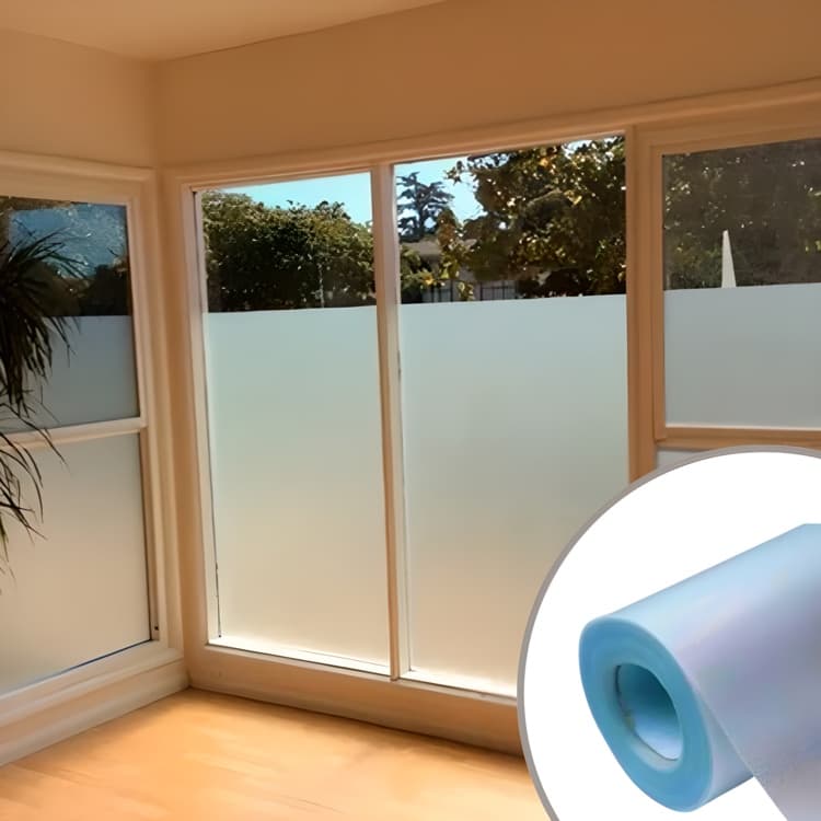 Adesivo Vinil Jateado Cristal Envelopar Vidros Janela Box Porta Lavável