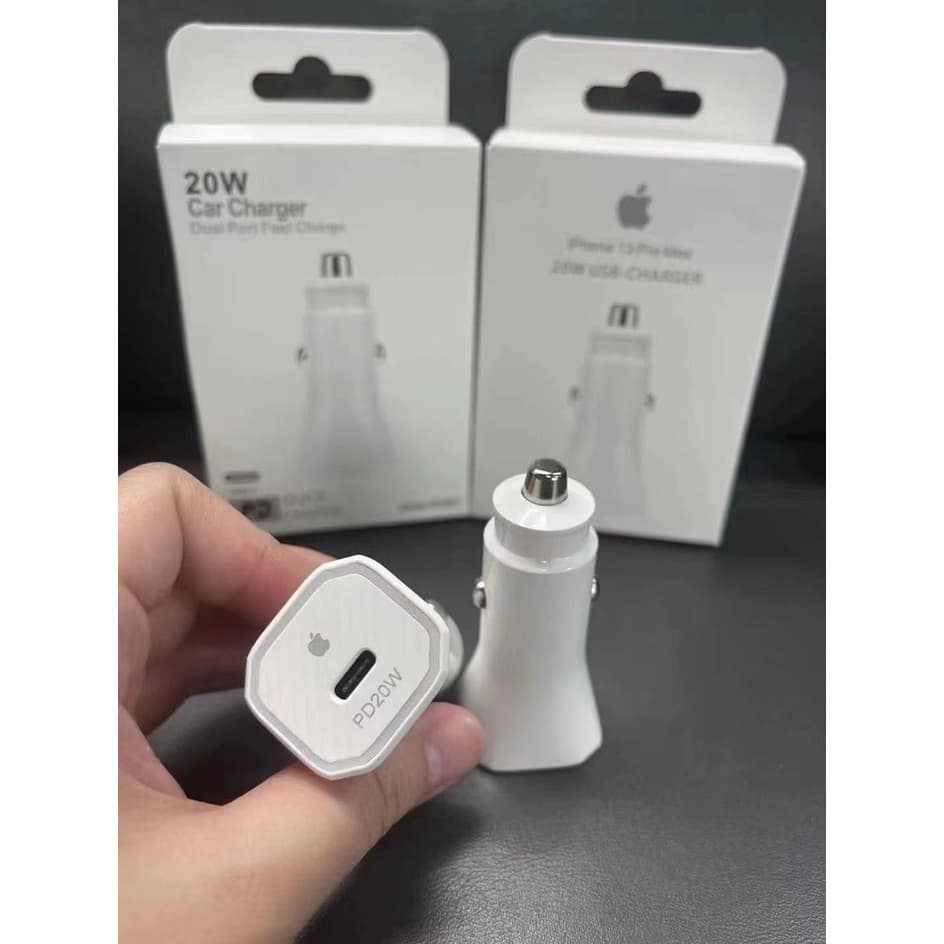 Carregador Veicular de iPhone Turbo 20w Original Apple -Carregador de carro PD Tipo C Turbo X Lightning para iPhones