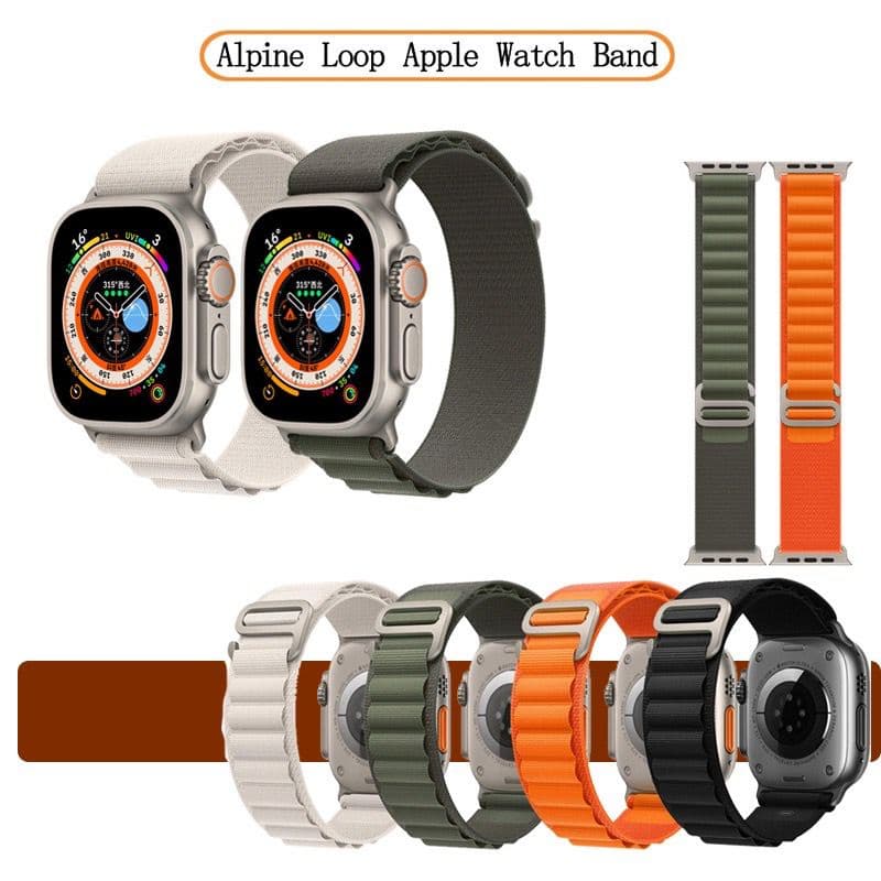 Pulseira Alpino Para Smartwatch Relógio Apple Watch Alpinista Nylon Elástica Design Moderno Ultra Série 3 4 5 6 7 8