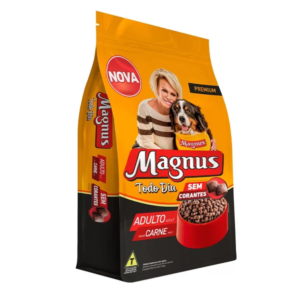 Magnus Premium Todo Dia Para Cachorro Adulto De Raça Média E Grande Sabor Carne 10.1kg