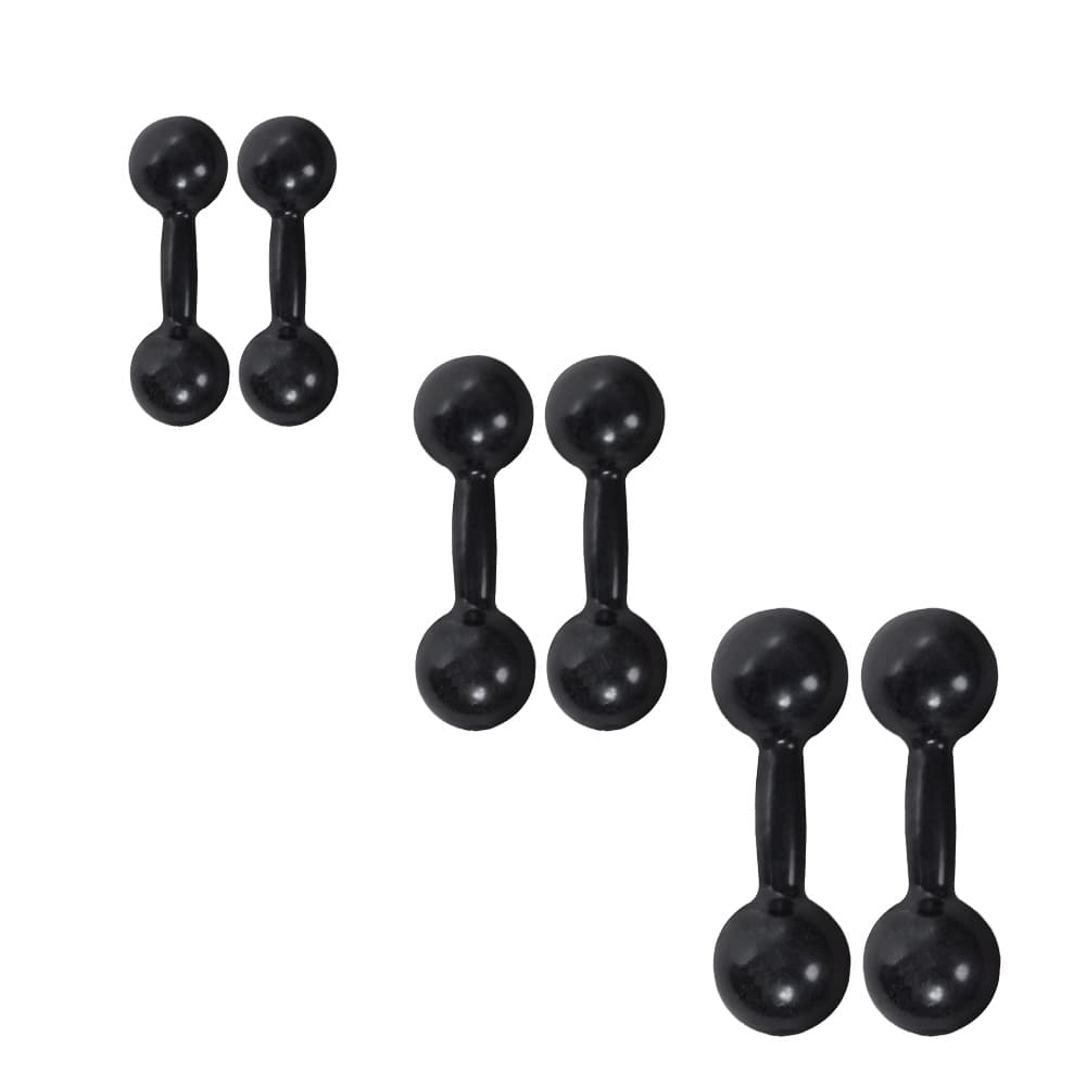 Kit 2, 3 e 4kg De halteres Emborrachados Treino Fitness Musculação