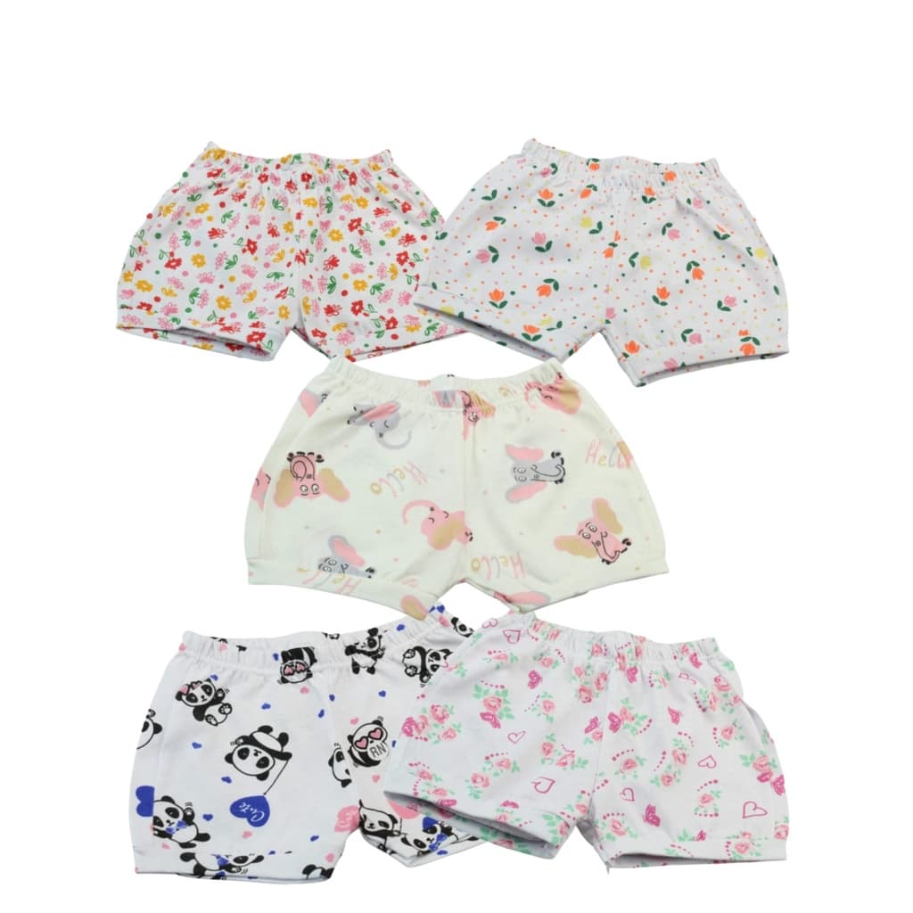 KIT C/3 SHORT BEBÊ TAPA FRALDA FRESQUINHO 100% ALGODÃO