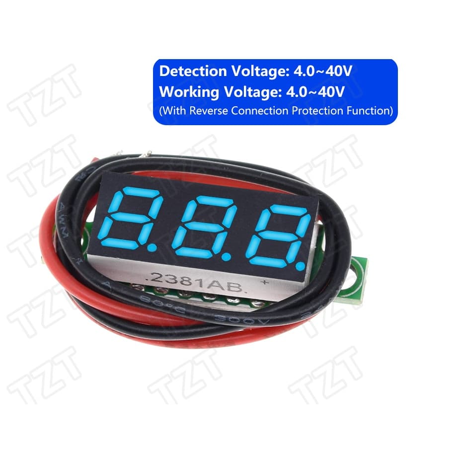 Voltímetro Digital - 3 Digitos 4 - 40V
