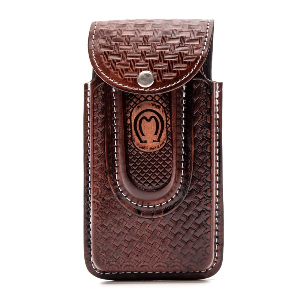 Bainha Capinha De Celular e Canivete Em Couro Legitimo Country