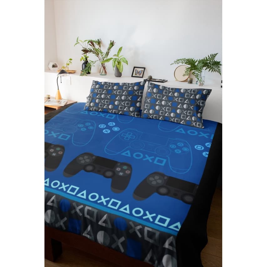 Jogo De Lençol Casal Queen King  Adolescente Roupa de Cama Game Menino Menina Teens