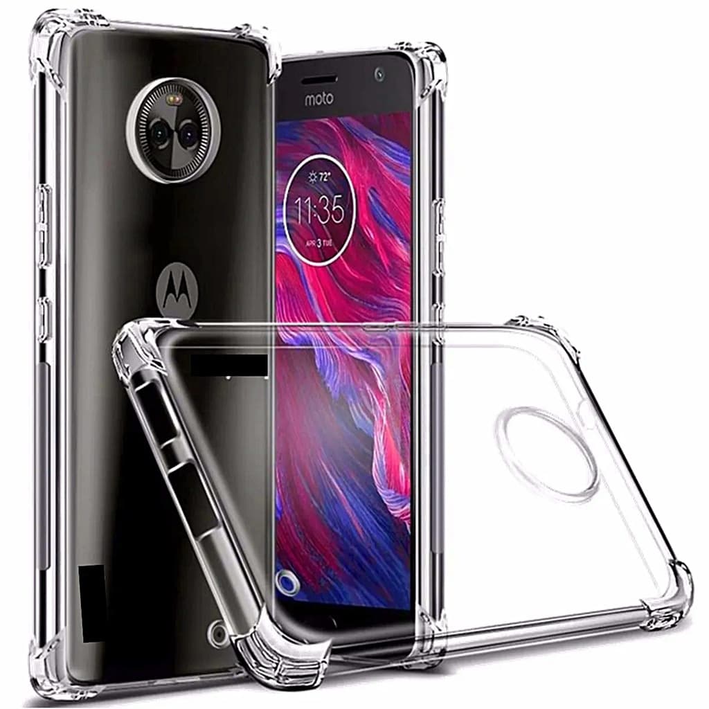 Capa Capinha Silicone Motorola Case Anti Impacto Com Borda Cantoneira Transparente Moto G9 Play, Moto One, Moto G7 Play