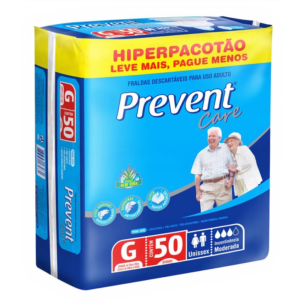 Fralda Descartável Geriátrica Prevent Care Revenda Barato
