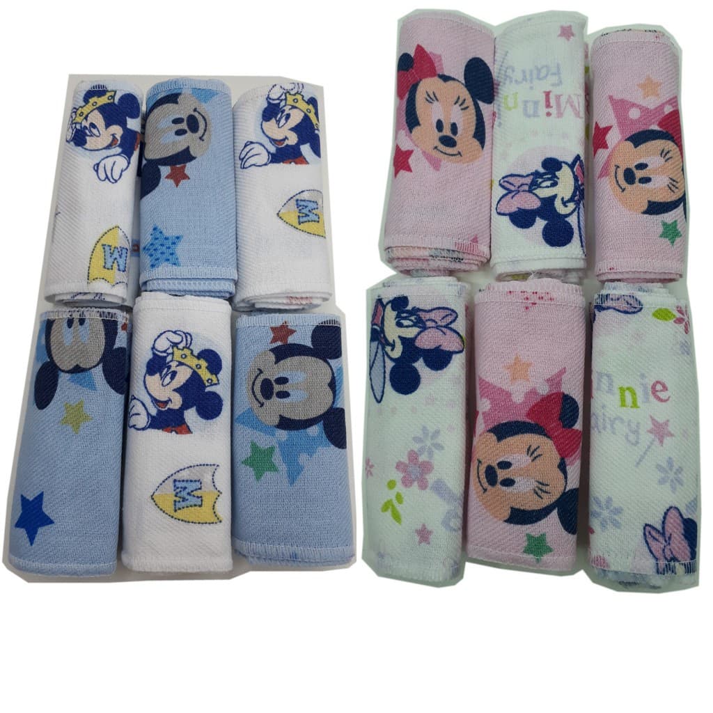 Faixa Umbilical para Bebê Recém Nascido Disney Com 3 Unidades Grande 10x80cm Flanelado Macio