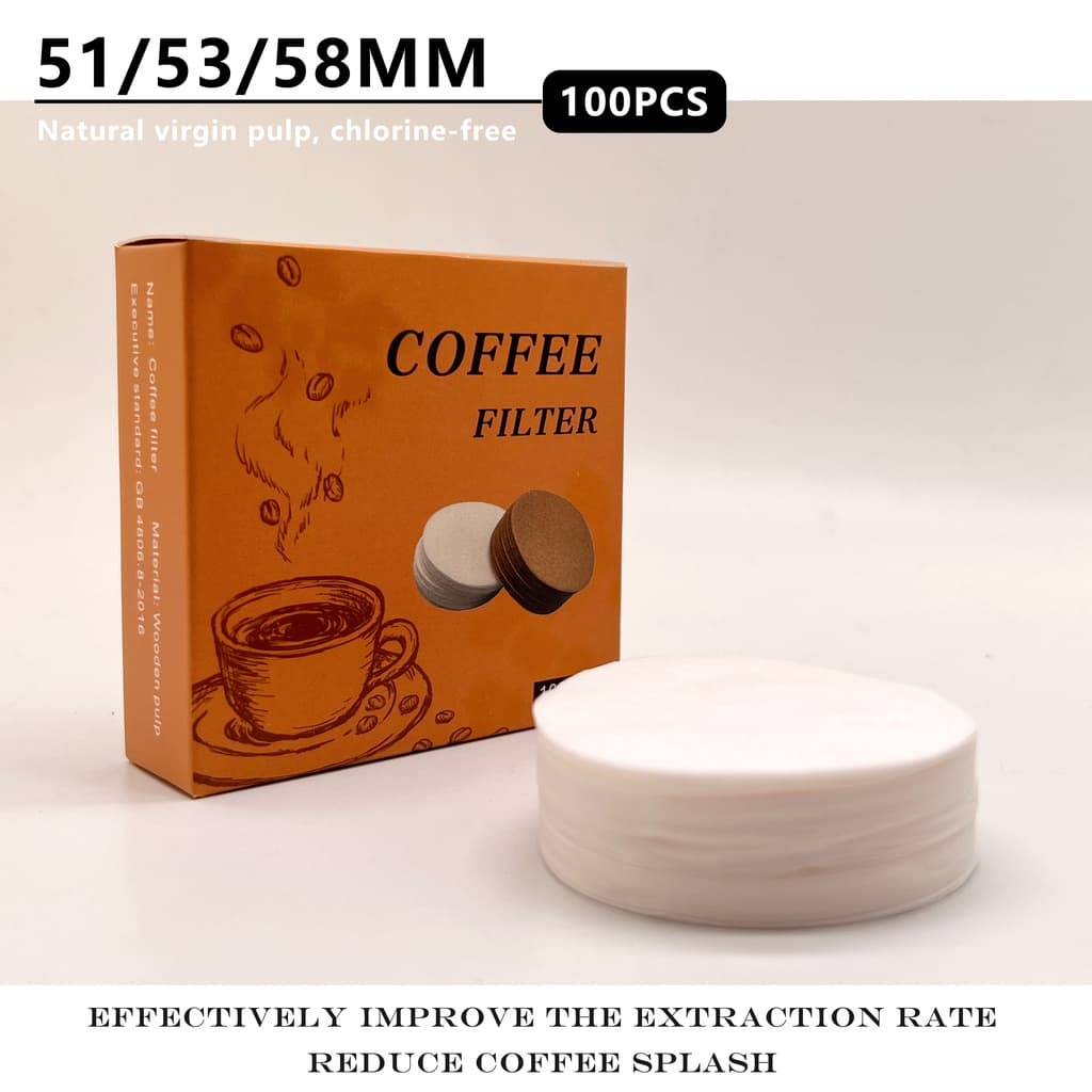 NEOUZA Filtro De Papel De Café Redondo Para Máquina Expresso Porta-Moka Pot 100pcs Tela Descartável Do Disco Não Branqueada