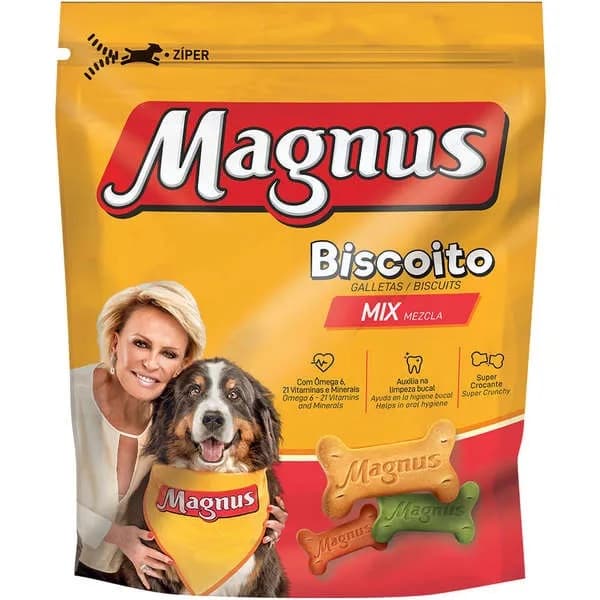 Biscoito Mix 1kg Magnus Biscoito para Cachorro Biscoito Pet Petisco para Cachorro Petisco Cachorro