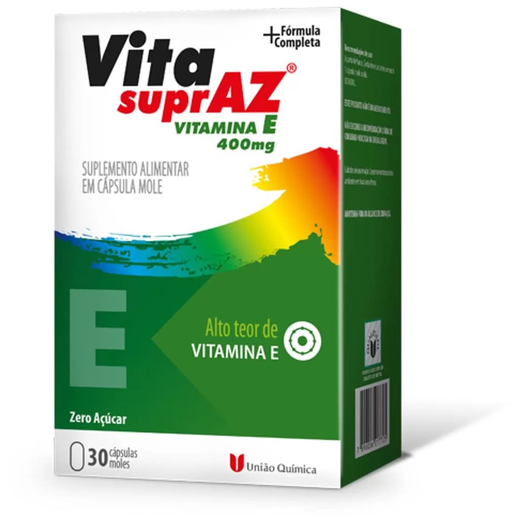 Vita SuprAZ Vitamina E 400mg com 30 cápsulas moles