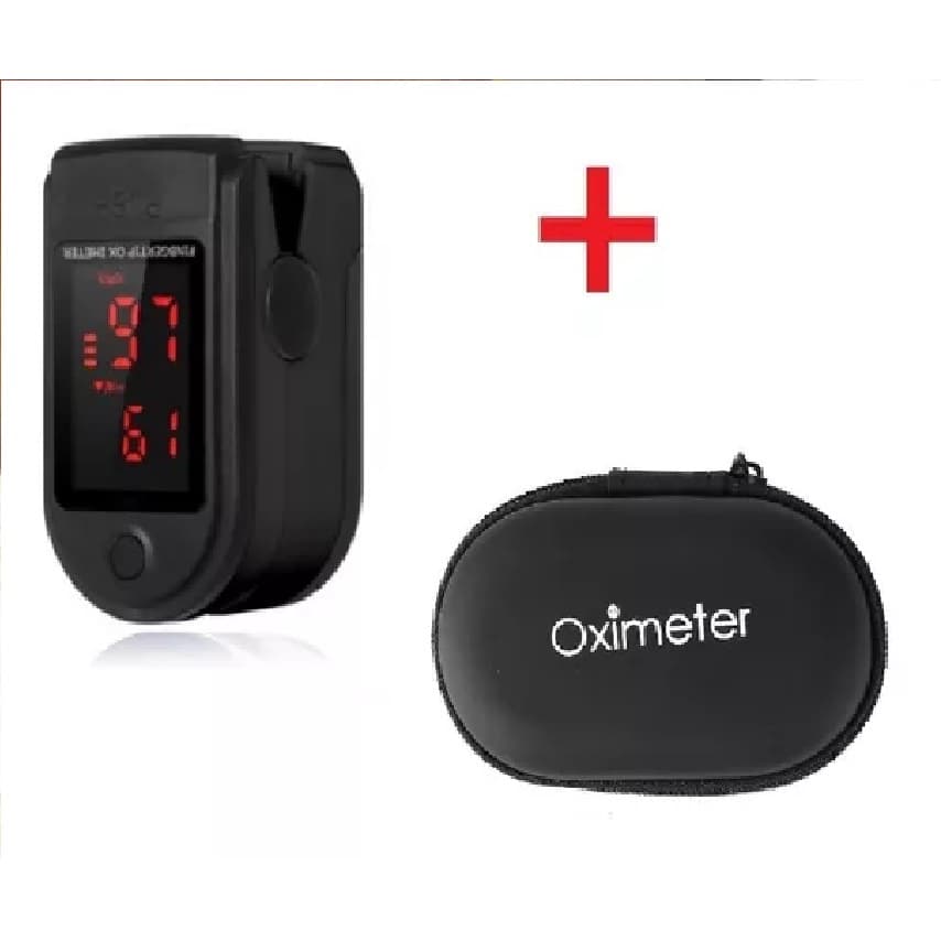 OXIMETRO DIGITAL DE DEDO + BOLSA DE ARMAZENAMENTO
