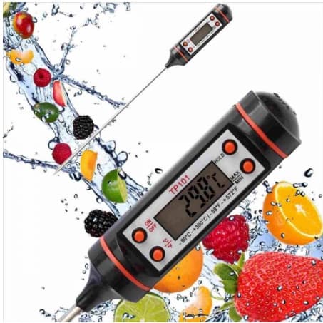 Termômetro Culinário Digital -50ºC a +300ºC Espeto Cozinha Alimentos Carne Churrasco Precisão