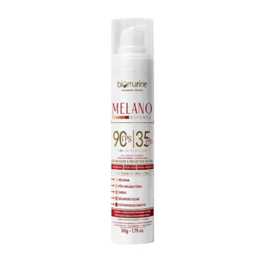 Melano Defense Protetor Fps90 Clareador De Machas Biomarine