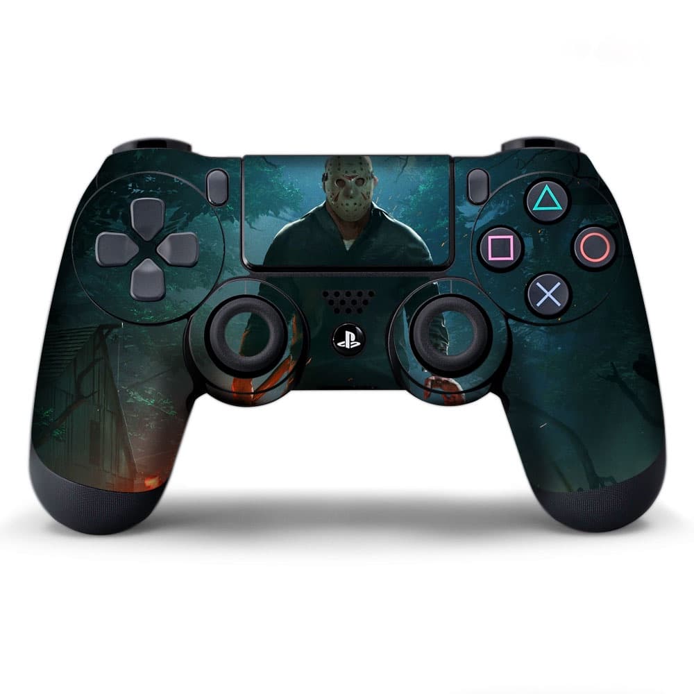 Adesivo de customização para controle video game jason assustador