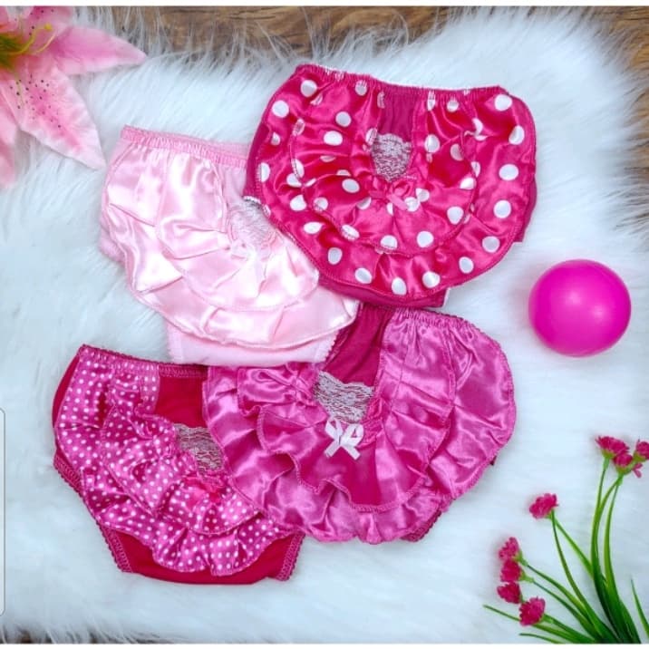 Kit 10 Calcinha Infantil Peças Bunda Rica Bebê Tapa Fralda Algodão Bumbum Rico