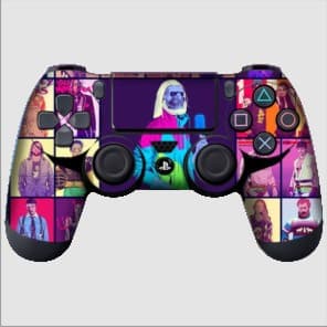 Adesivo de customização para controle de videogame game of violeta