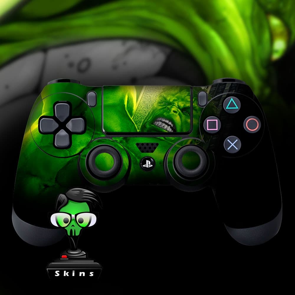 Adesivo de customização para controle video game verde e preto