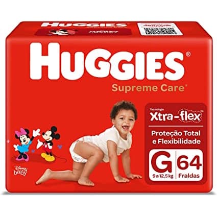 Fralda descartável Huggies Turma da Mônica Supreme Care hiper G/XG