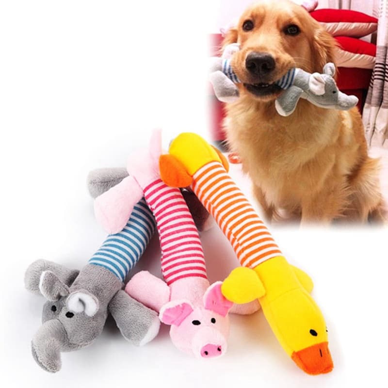 Brinquedo Para Cachorro Mordedor Com Apito Interativo Pelucia Animais Para cães Pet Raças Pequenas