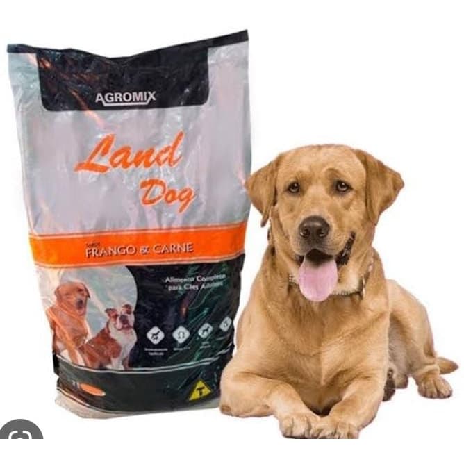 Ração Para Cachorro Adulto Todas as Raças Land Dog Sabor Carne e Frango 6kg - Premium 18% de Proteína