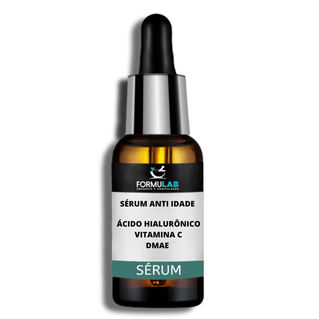 Ácido Hialurônico 5% + Vitamina C 10% + Dmae 3% - Serúm 30ml
