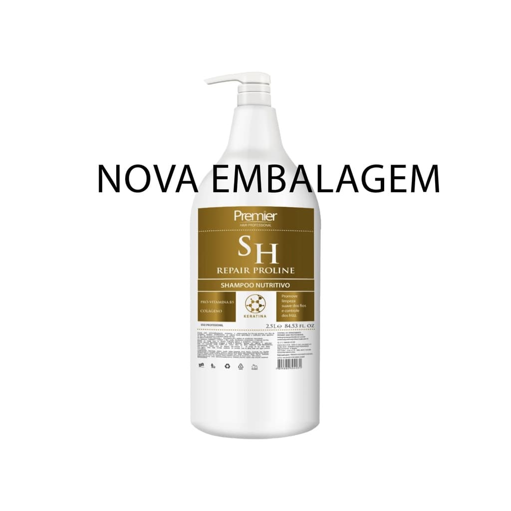 Shampoo Hidratante de Lavatório Profissional Repair Proline 2,5L