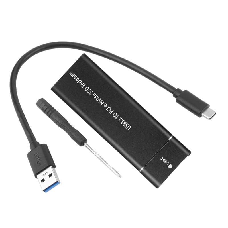 Case Adaptador Externo para SSD M2, Case NVMe M.2, USB Tipo C Gen2, PCIe, 10 Gbps, Gabinete Caixa para 2230, 2242, 2260, 2280