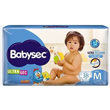 Fralda Baby Sec Mega Galinha Pintadinha ( 5 a 9,5 kg )  M - 38 UNIDADES
