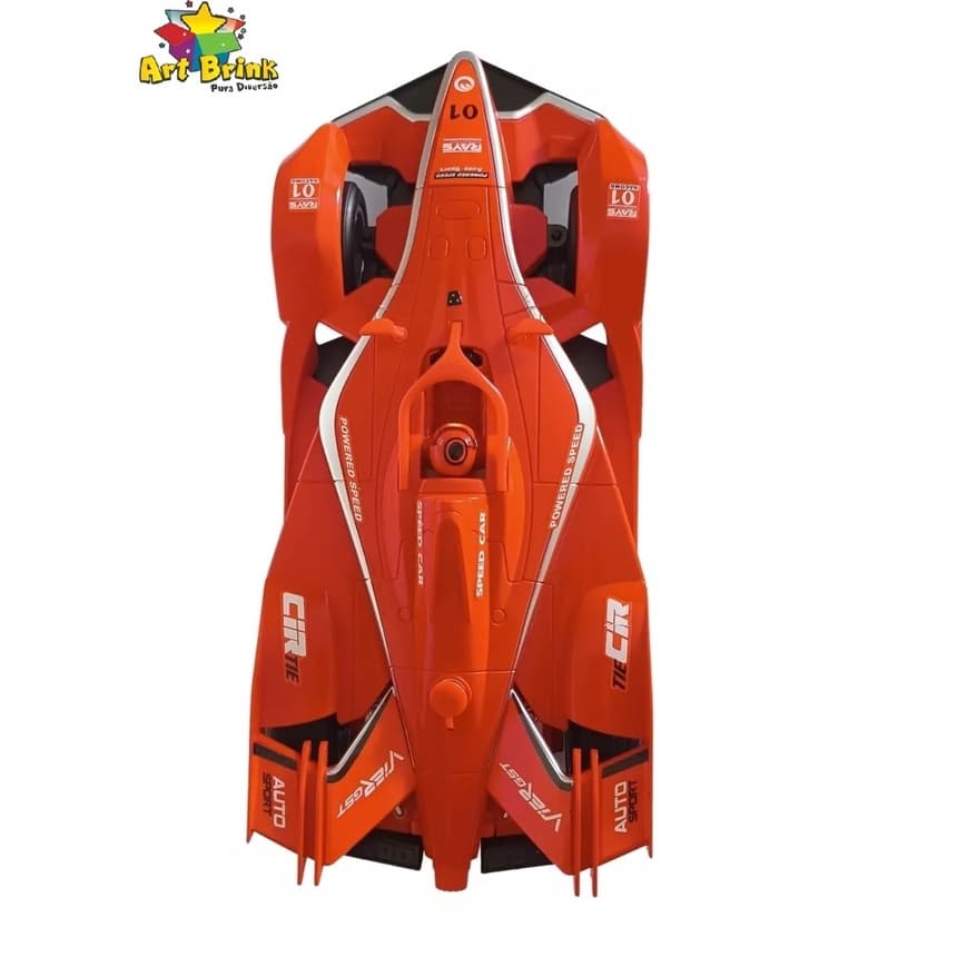 Carrinho de Corrida Controle Remoto Solta Fumaça + 7 Funções  Grand Prix - Art Brink