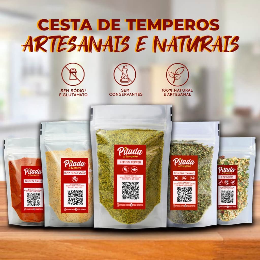 Temperos Naturais Condimentos e Especiarias
