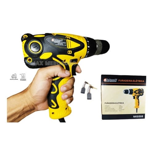 Parafusadeira Furadeira Elétrica 450w Profissional 110V ou 220V NAKASAKI Promoção