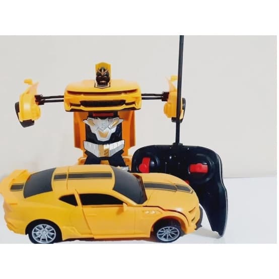 Brinquedo Carrinho Camaro De Controle Remoto Transformers Robo.