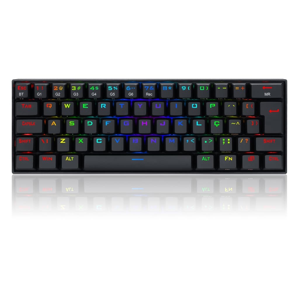 Teclado Mecânico Redragon Draconic Bluetooth RGB (Recondicionado)