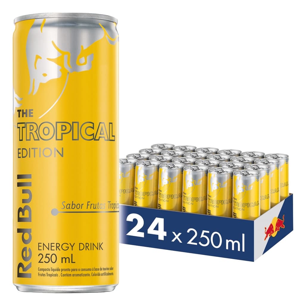 Energético Red Bull Energy Tropical de 250ml - Pack 24 Latas