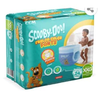 FRALDA INFANTIL CALÇA SCOOBY DOO JUMBO XXG/24