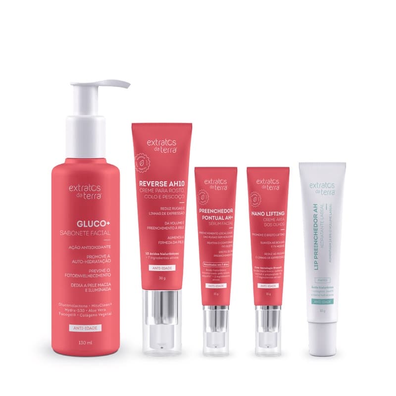 Kit Anti-Idade - Extratos da Terra - 5 produtos