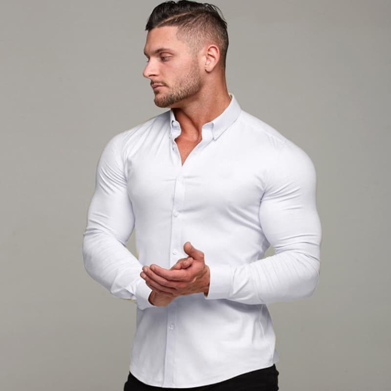 Camisa Social Masculina Slim Branca