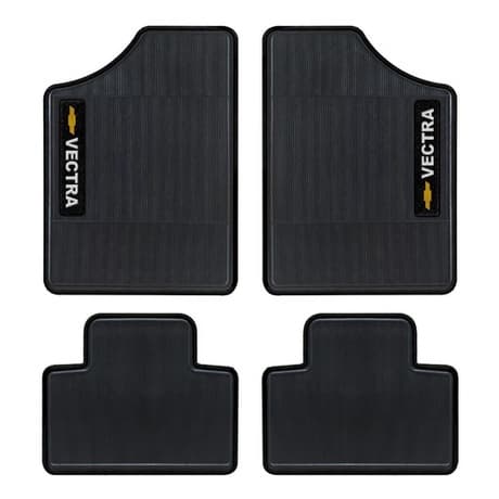 Tapete Personalizado Automotivo Preto Gm Vectra 4 Peças