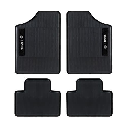 Tapete Personalizado Automotivo Preto Nissan Livina 4 Peças