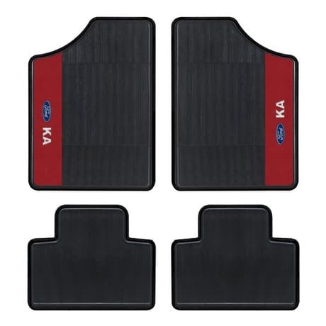Tapete Personalizado Automotivo Ford Ka Lado Vermelho 4 Pçs