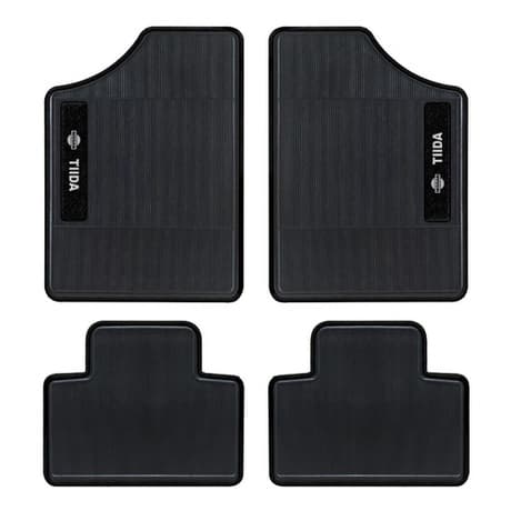 Tapete Personalizado Automotivo Preto Nissan Tiida 4 Peças